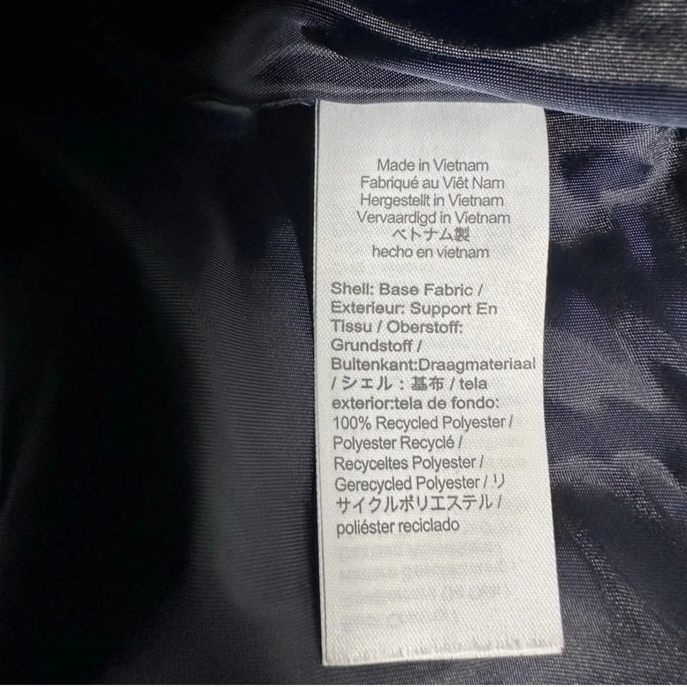 J Crew Crewcuts Sz L Kids Navy Blue Quilted Puffer Vest Zip Up - Picture 5 of 6